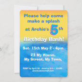 Aanpasbare uitnodiging voor het uitbrengen van een (Achterkant)