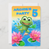 Aanpasbare uitnodiging voor het uitbrengen van een (Voorkant)