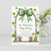 Aanpasbare uitnodiging voor St. Patrick's Day (Staand voorkant)