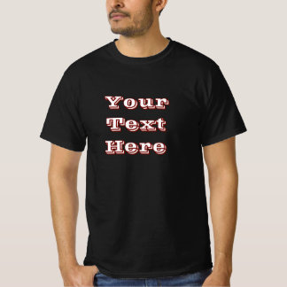 Aanpasbare "Uw Logo Hier" Minimalistische Schild T-shirt