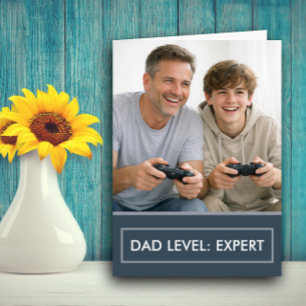 Aanpasbare Vaderdag voor Expert Gamer Vader Kaart