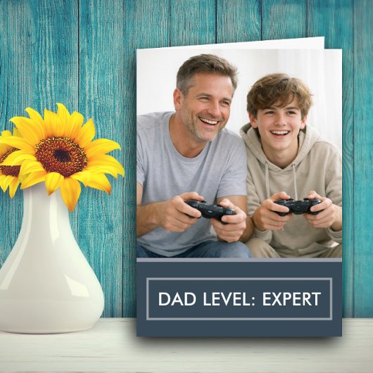 Aanpasbare Vaderdag voor Expert Gamer Vader Kaart