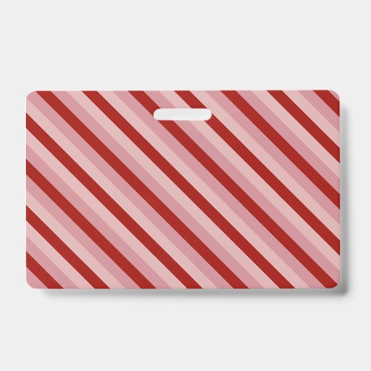 Aanpasbare Valentijn Strepen Badge (Voorzijde)