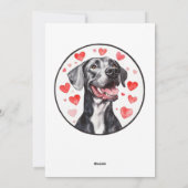 Aanpasbare Valentijnskaart Dog Argentinië Feestdagenkaart (Achterkant)