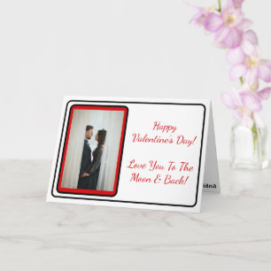 Aanpasbare Valentijnskaart met Foto en Tekst Kaart
