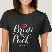 Aanpasbare Vampier Bruid Pack Bachelorette Party T-shirt