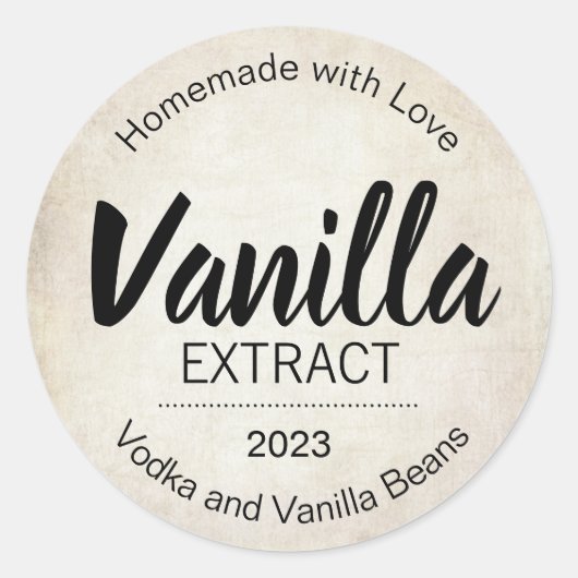 Aanpasbare Vanille-extract label BL_02rdbkv3 (Voorkant)