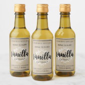 Aanpasbare Vanille-Extract Label VE001_01wn Wijn Etiket (Flessen)