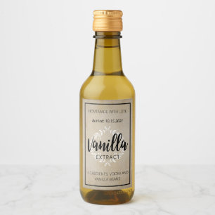 Aanpasbare Vanille-Extract Label VE001_01wn Wijn Etiket