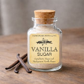 Aanpasbare Vanille Suiker Extract label VS002