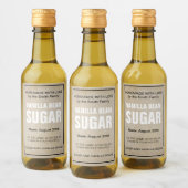 Aanpasbare Vanille Suiker Extract Label VS_07b Wijn Etiket (Flessen)