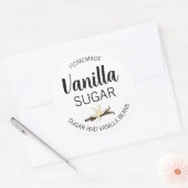 Aanpasbare Vanille Suiker Thuisgemaakte Label VS (Envelop)