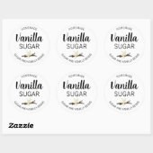 Aanpasbare Vanille Suiker Thuisgemaakte Label VS (Vel)