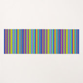 Aanpasbare, veelkleurige Wavy Lines Yogamat (Voorkant (horizontaal))