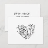 Aanpasbare Verhuis Aankondiging (Voorkant / Achterkant)