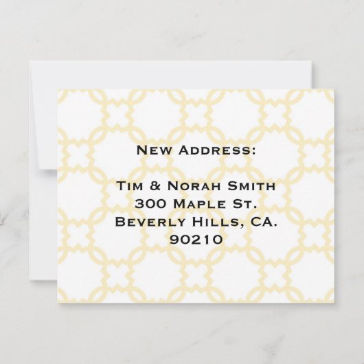 Aanpasbare Verhuis Aankondiging (Achterkant)