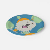 Aanpasbare Verjaardag Great Pyrenees Papieren Bordje (Gekanteld)