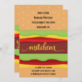 Aanpasbare verjaardagsfeest uitnodiging (Voorkant / Achterkant)