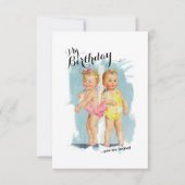 aanpasbare verjaardagsuitnodiging voor kinderen kaart (Voorkant)