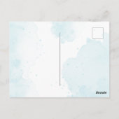 Aanpasbare verjaardagsuitnodiging voor vrouwen – B Briefkaart (Achterkant)