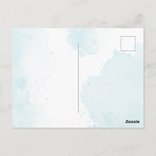 Aanpasbare verjaardagsuitnodiging voor vrouwen – B Briefkaart (Achterkant)