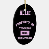 Aanpasbare versiering van trampoline gymnast keramisch ornament (Rechts)