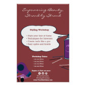 Aanpasbare Versterkende Schoonheidsworkshop Perfect Poster (Voorkant)