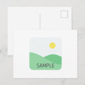 Aanpasbare verzending briefkaart (Voorkant / Achterkant)