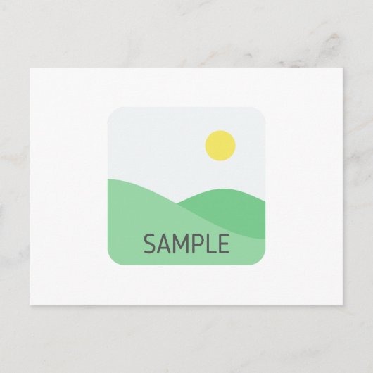 Aanpasbare verzending briefkaart (Voorkant)