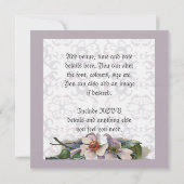 Aanpasbare vintage bruids trouwset - sjablonen kaart (Achterkant)