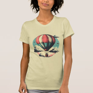 Aanpasbare Vintage Heet Lucht Ballon Tas T-shirt