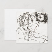 Aanpasbare Vintage Kussende Lesbische Huwelijk (Voorkant / Achterkant)