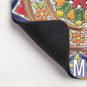 Aanpasbare Vintage Spaanse Tegel Muismat (Hoek)