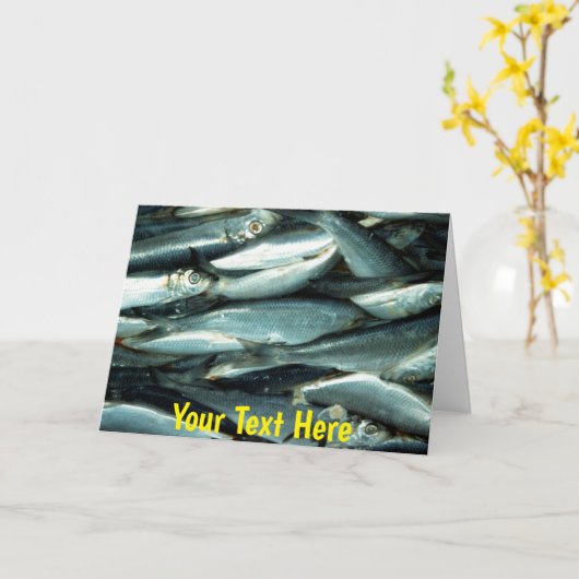 Aanpasbare vis kaart (Gele Bloem)