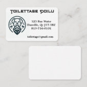 Aanpasbare visitekaartje (Voorkant / Achterkant)