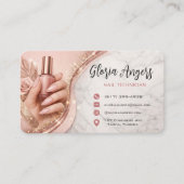 Aanpasbare Visitekaartje voor Nagelstyliste (Voorkant)