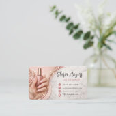 Aanpasbare Visitekaartje voor Nagelstyliste (Staand voorkant)