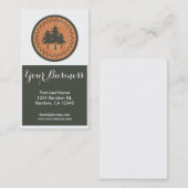 Aanpasbare visitekaartjes van bosbomen (Voorkant / Achterkant)