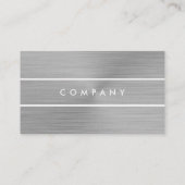 Aanpasbare visitekaartjes van titaangeborsteld met (Achterkant)