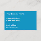 Aanpasbare visitekaartjes voor Dolphin-duikbedrijf (Achterkant)