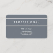 Aanpasbare visitekaartjes voor geborsteld zilver (Achterkant)