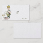 Aanpasbare Visitekaartjes voor Victoriaans Mode (Voorkant / Achterkant)