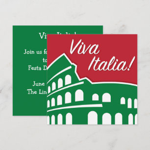 Aanpasbare Viva Italia Patriotisch Italië Kaart