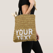 Aanpasbare "Vlechtriet" Effect Tote Tas (Dichtbij)