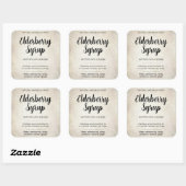 Aanpasbare Vlierbessiroop Label ZEB_02 (Vel)