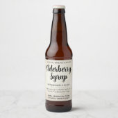 Aanpasbare vlierbessiroop Label ZEB_02 Bier Etiket (Voorkant)
