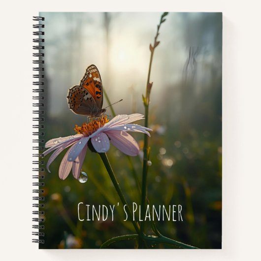 Aanpasbare Vlinder Planner/Journaal Notitieboek (Voorkant)