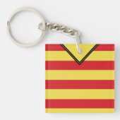 Aanpasbare voetbalshirt-sleutelhanger, rode strepe sleutelhanger (Voorkant)