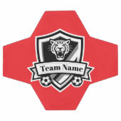 Aanpasbare Voetbalteam Jaguar Rode Bies Logo Voetbal (Enkel)
