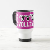 Aanpasbare volleybal reismok reisbeker (Voorkant links)